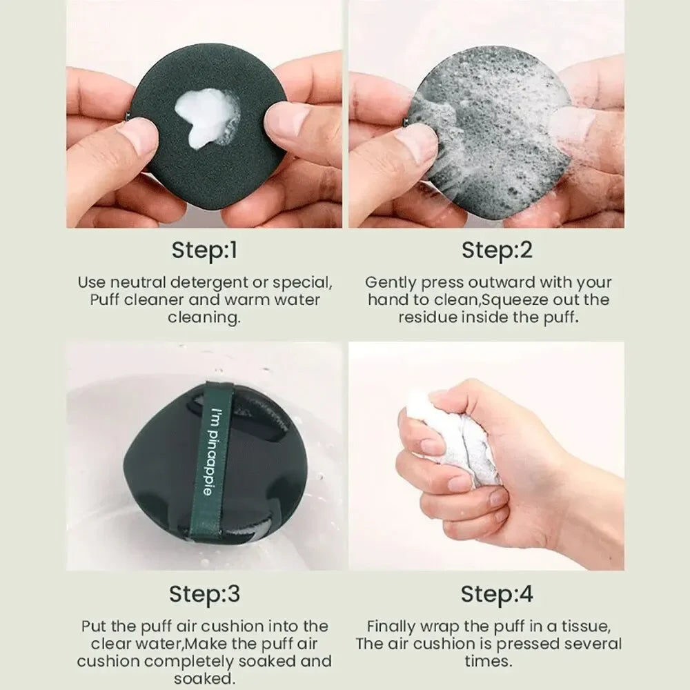7PCS Powder Puff Prevents Bacteria Buildup Powder Puff Storage Box Evenly Applies Makeup Create A Flawless Makeup Look Vue
