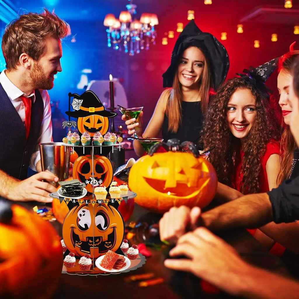 1–10PCS Halloween Cake Tray Paper Pastry Stand for Party Table Decoration Ghost Festival and Christmas Dessert Holder Vue