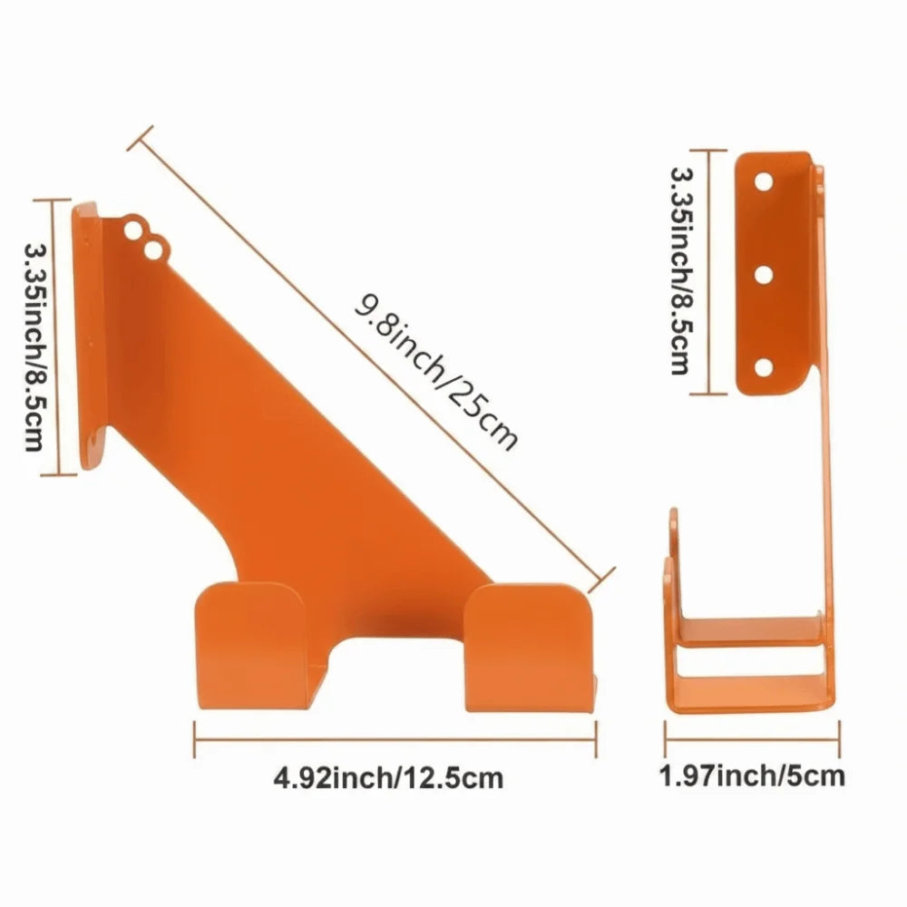 Wall Mount Heavy-Duty Chainsaw Hook Rust-Proof Anti-Slip Hooks Chainsaw Hanger Space-Saving Metal Garage Storage Rack Power Tool Vue