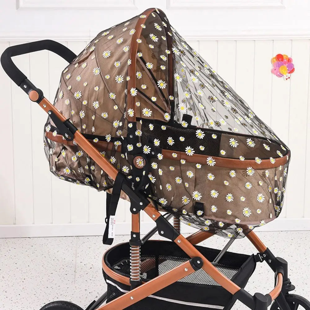 Fully Covered Baby Cart Sunshade Mosquito Net Breathable Vue