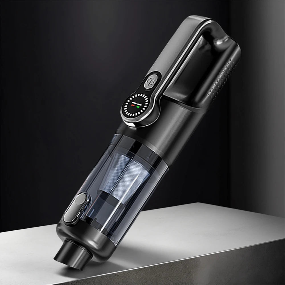 17000PA Car Vacuum Cleaner Rechargeable High Power Mini Vacuum Cleaner with LED Light Portable Cordless Compressed Air Duster Vue