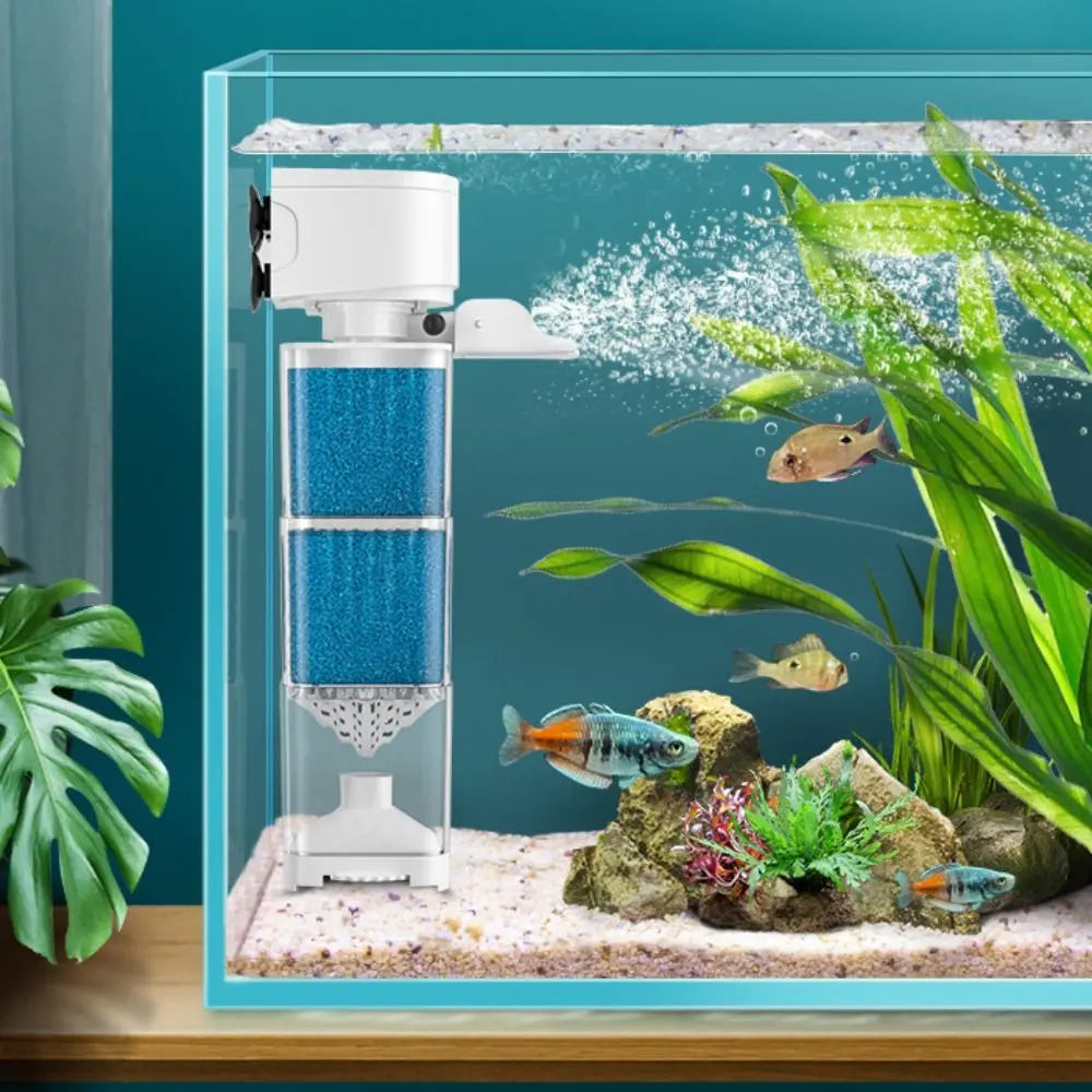 Mute Fish Tank Submersible Filter Removable Built-in Filter Suction Toilet Plastic Water Circulation Pump Water Purification Vue