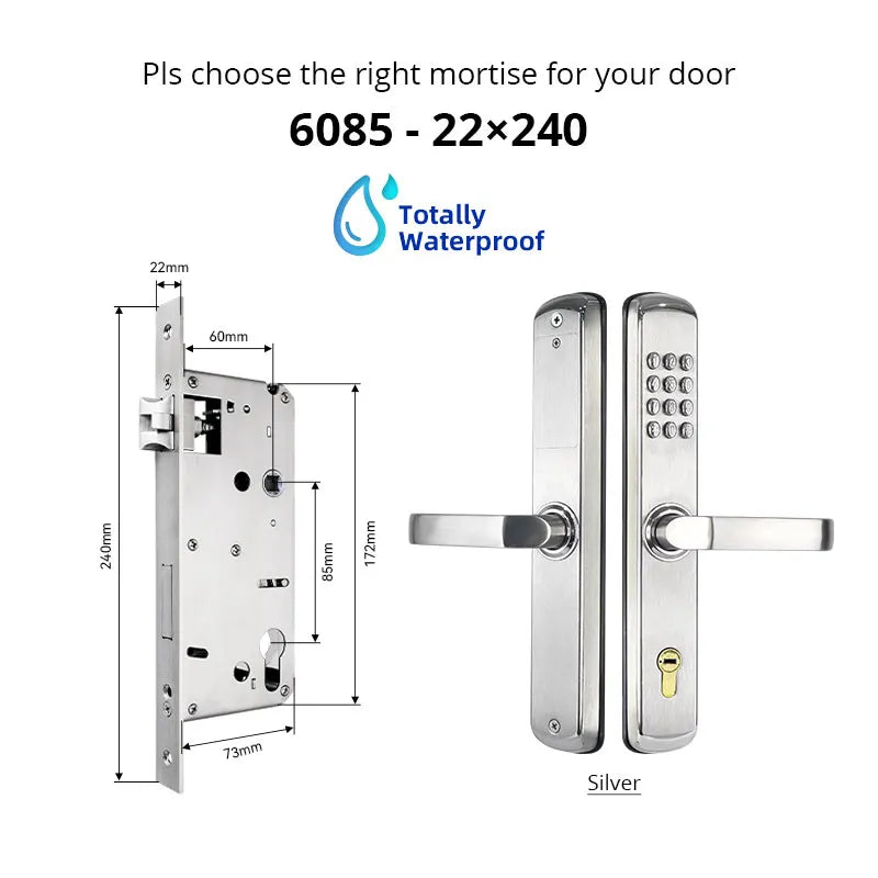 Mechanical combination Coded Lock Fire and Waterproof Digital Lock Password and Silding Lock Push button For garden Vue JXS 6085 China Mainland