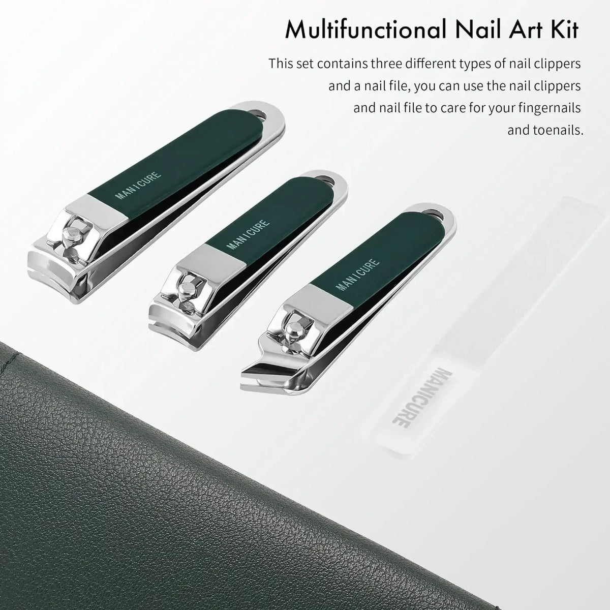 Stainless Steel 4 Pcs Nail Clipper Manicure Set Travel Manicure Grooming Kit Nail Clipp Professional Men/Women Nail Clippers Kit Vue