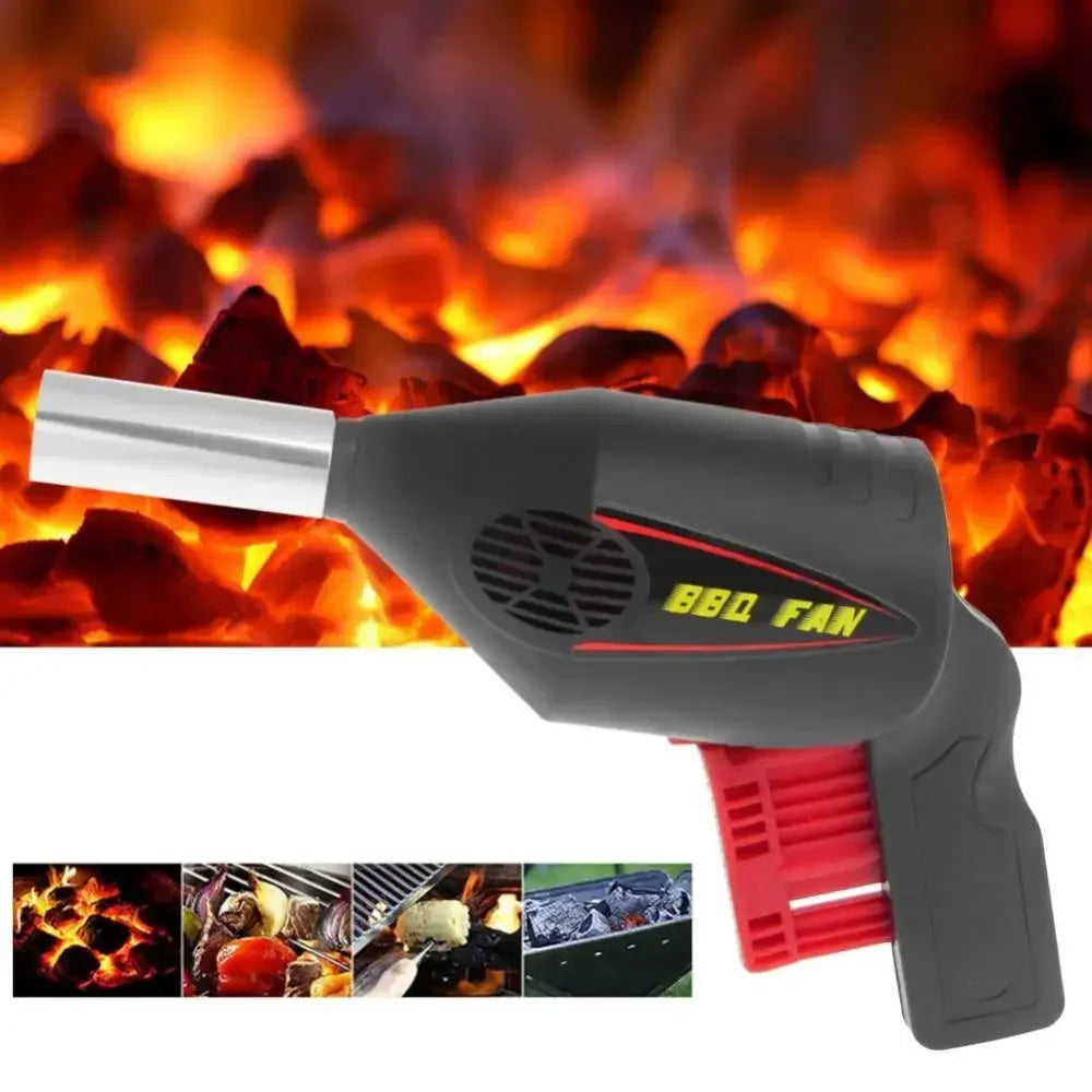 High Quality Manually BBQ Fan Air Blower Barbecue Tools Pressing Fire Bellows Ptable Gun Drop Ship Vue