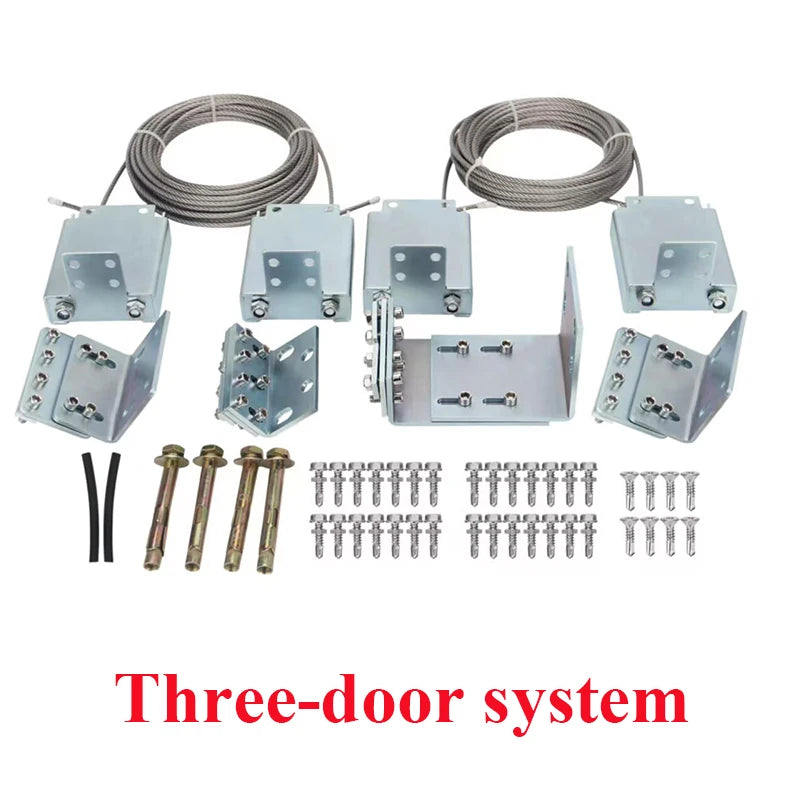 Telescopic Sliding Gate Hardware Kits for AUTO Sliding Gate Opener DIY Vue Three doors