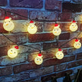 Solar Led Christmas Snowman String Light Outdoor Christmas Tree Decoration Holiday Garden Light Solar Powered Vue Warm White 6.5m 30 leds
