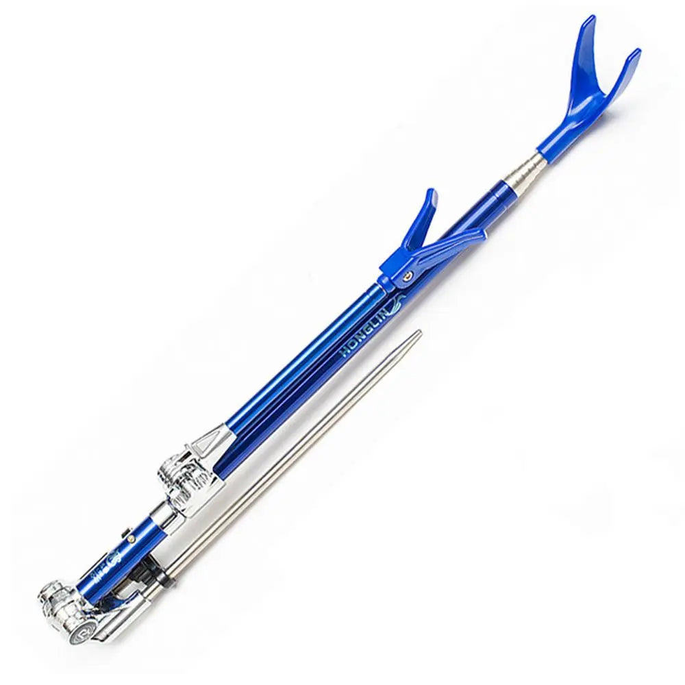 1.7M 2.1M 2.3M Anti-rotation Stainless Steel High-strength Fishing Pole Holder Fishing Rods Holder Hand Rod Fishing Bracket Vue Blue-1.7M