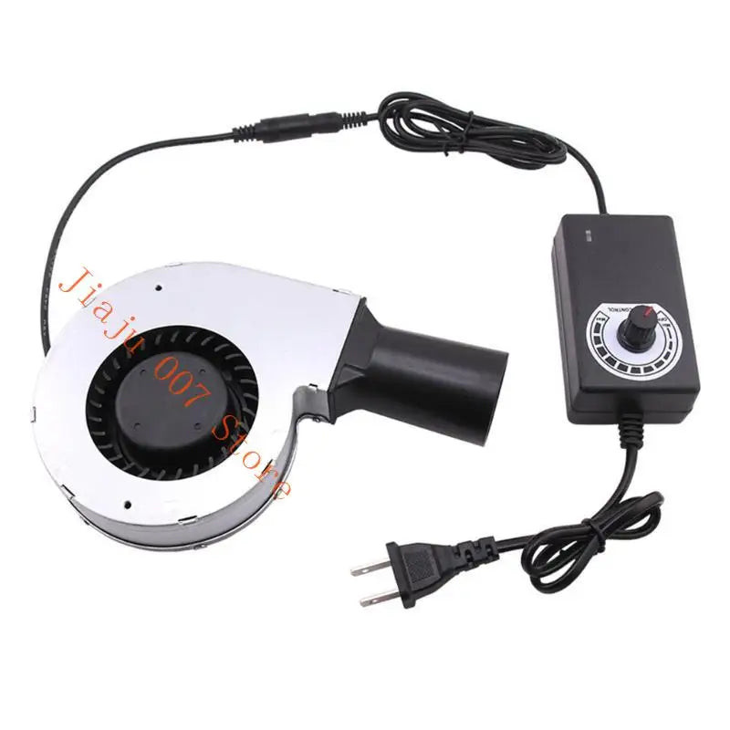 12V 24W Turbo Blower Fan with Air Duct for BBQ & Stove Turbo Blower Fan Vue