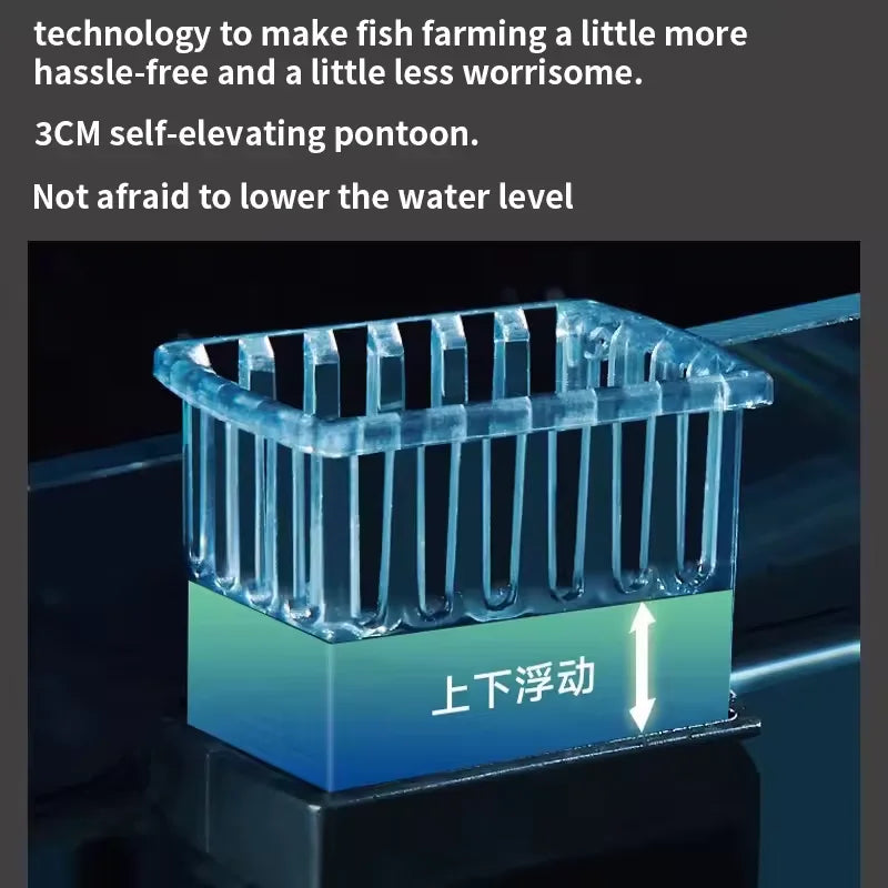 Mini Aquarium Surface Oil Skimmer Filter Mute Auto Oil Film Processor Remove Tool for Fish Tank Water Filtration 220-240V 3W Vue
