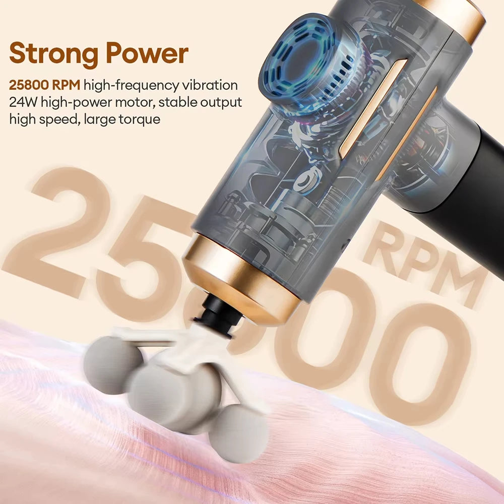 99 Level Electric Massage Gun Powerful Fascia Gun High-Frequency Vibration Body Massage Gun Arms Leg Muscle masajeador Vue
