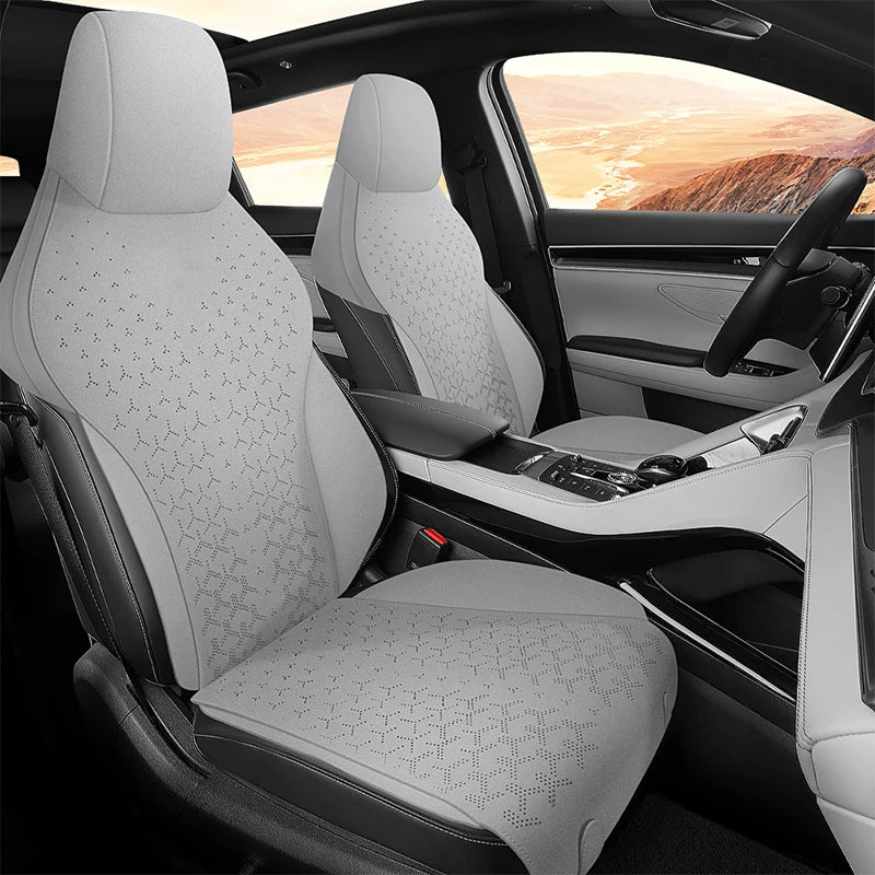 Breathable 5 Seats Car Seat Covers For BYD Song Plus ,Song Pro Suede Leather Seat Cushion Car styling Protective Accessories Vue