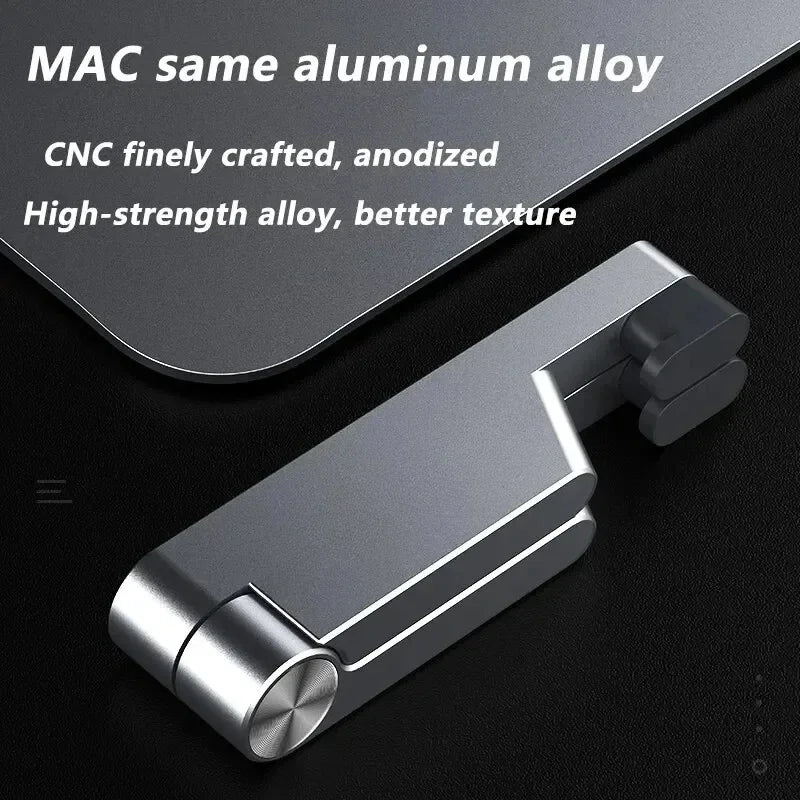 T1 Universal Mini Size Aluminum Portable Folding Desk Mount Holder Bracket Mobile Phone Cradle Foldable Stand for Cellphone Vue