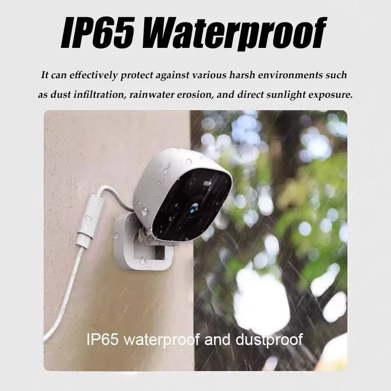 Lenovo HD 4K Mini Security Camera Ip65 Waterproof Full Color Night Vision Motion 2 Way Audio Wifi Monitor Indoor Outdoor Vue
