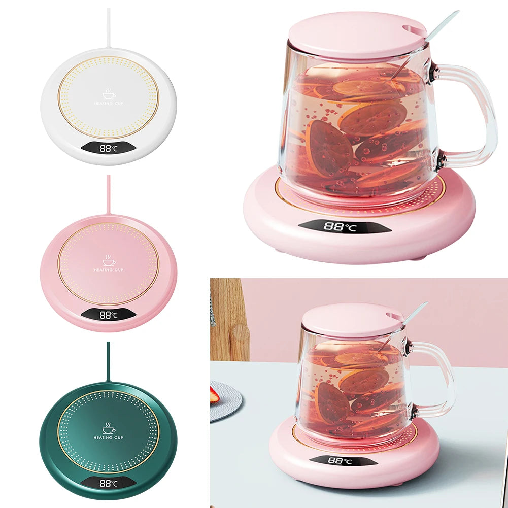 1-3PCS Intelligent Coffee Cup Heater with Thermostat, Coaster, and Gravity Switch - Perfect for Hot Coffee, Tea, Espresso, Milk Vue