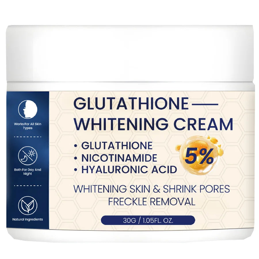 Whitening Face Cream, Reduce Dark Spots, Sun Spots, Melanin, With Collagen, Glutathione, Even Skin Tone For All Skin Types Vue 30gx1 piece
