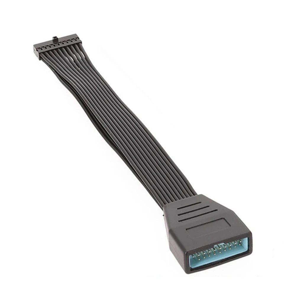 USB3.0 Female To USB3.0 Male Motherboard Adapter Cable 19P 20Pin Extension Conversion Cable Header Extension Cable for Computer Vue as show