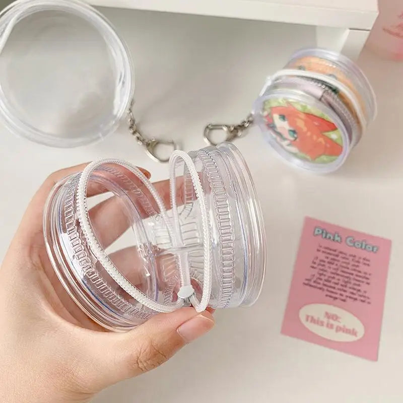 Clear Badge Clip Holder Bag 58cm 75cm With Keychain Waterproof for Office Workers ID Card Protection Vue