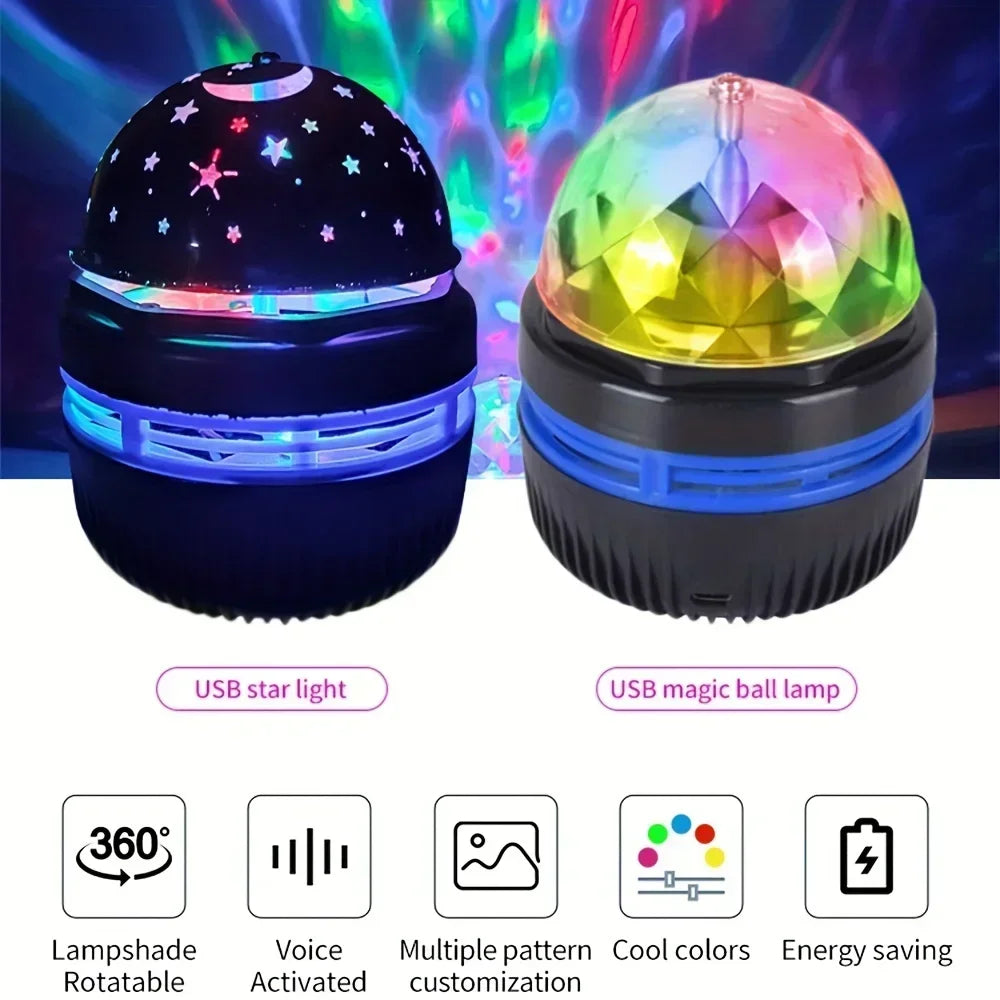 LED Galaxy Projector Light Multi-color Remote Control for Bedroom Decoration Christmas Star Projector Night Light New Year Gift Vue
