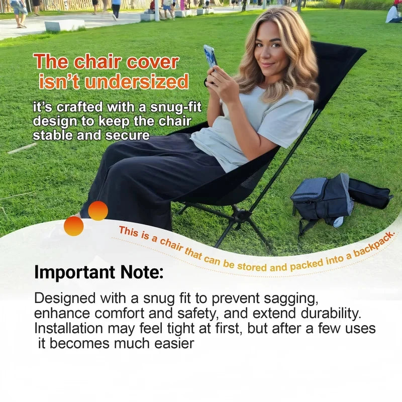 High Back Camping Chair – Lightweight Folding Backpacking Chair Folding Camping Chair Vue