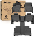 Nilight Custom Fit TPE Floor Mats All Weather Waterproof Car Floor Liners for Toyota Sequoia 2023-2025 & Land Cruiser 2024-2025 Interior Accessories Vue United States 2023 2025 Sequoia