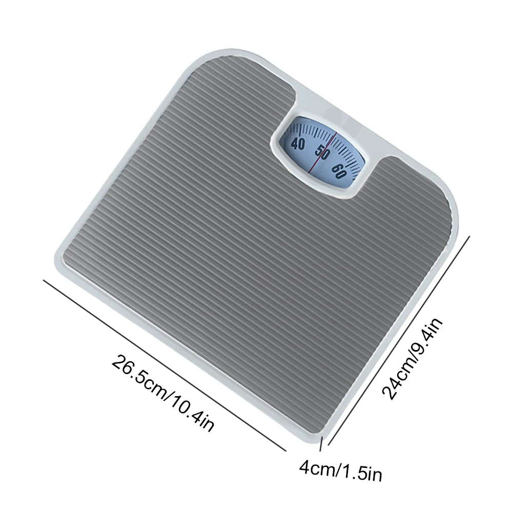 ALLOYSEED Mechanical Dial Bath Scale | 0–130kg, No Battery Mechanical Bath Scale Vue
