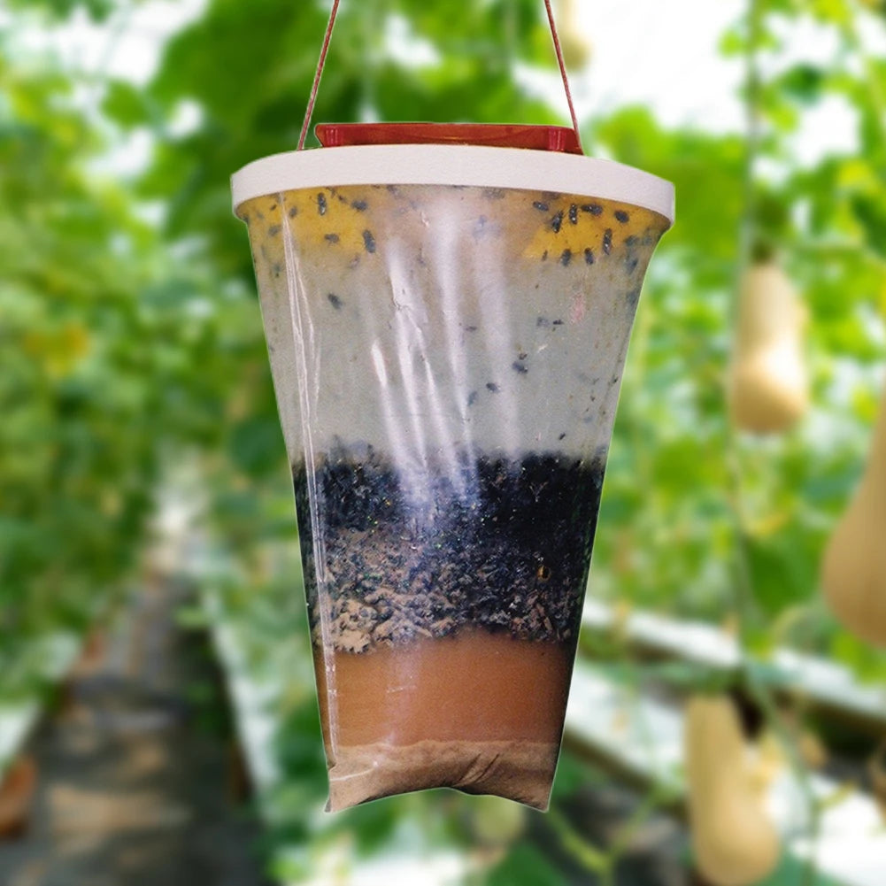 Hanging Fly Trap Bag with Bait – Outdoor Insect Catcher Fly Trap Bag Vue China Mainland