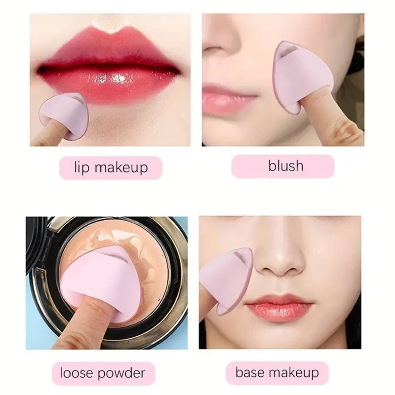 20/10pcs Finger Air Cushion Sponge Powder Puff Set Mini Puff Foundation Powder Detail Makeup Sponge Face Concealer Cosmetic Puff Vue