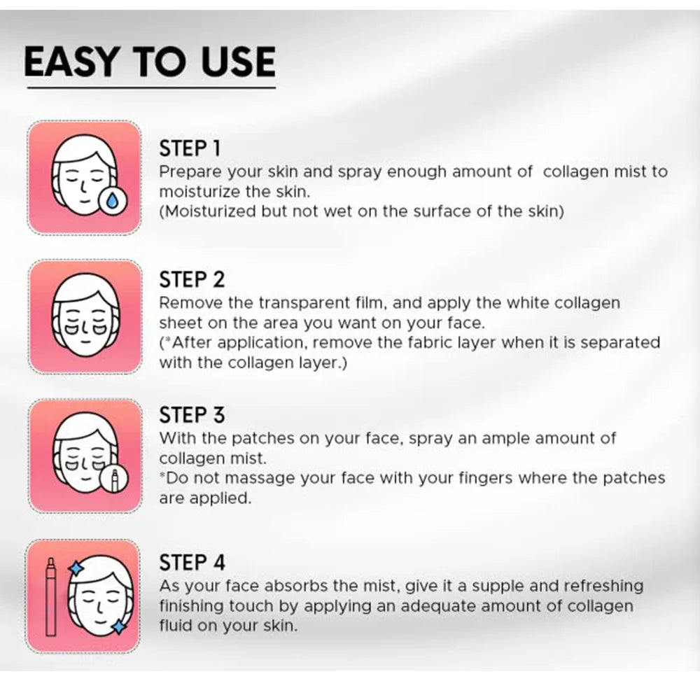 Soluble Collagen Anti-Aging Mask Essence Set Face Filler Collagen Protein Mask Remove Wrinkles Firming Serum Skin Care Set Vue