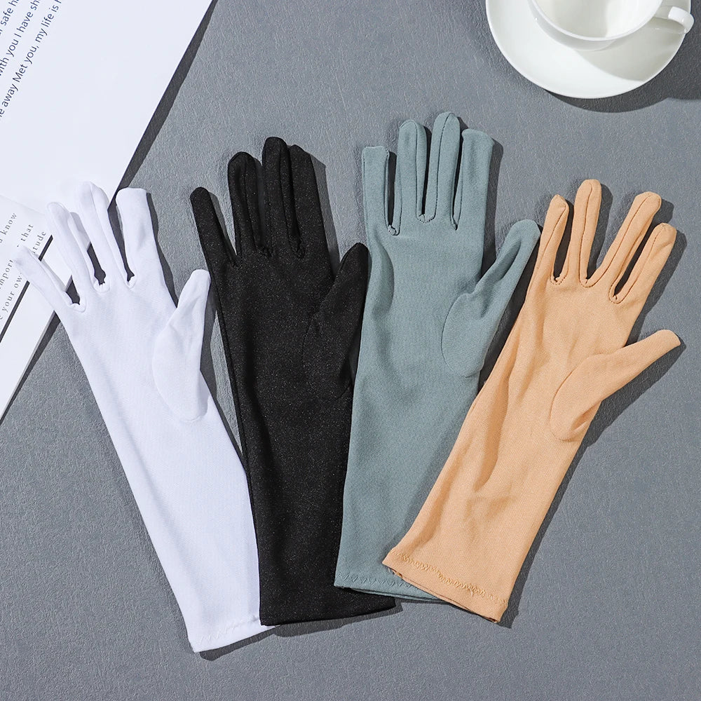 Summer Spring Slip Resistant Thin Driving Gloves Etiquette Anti UV