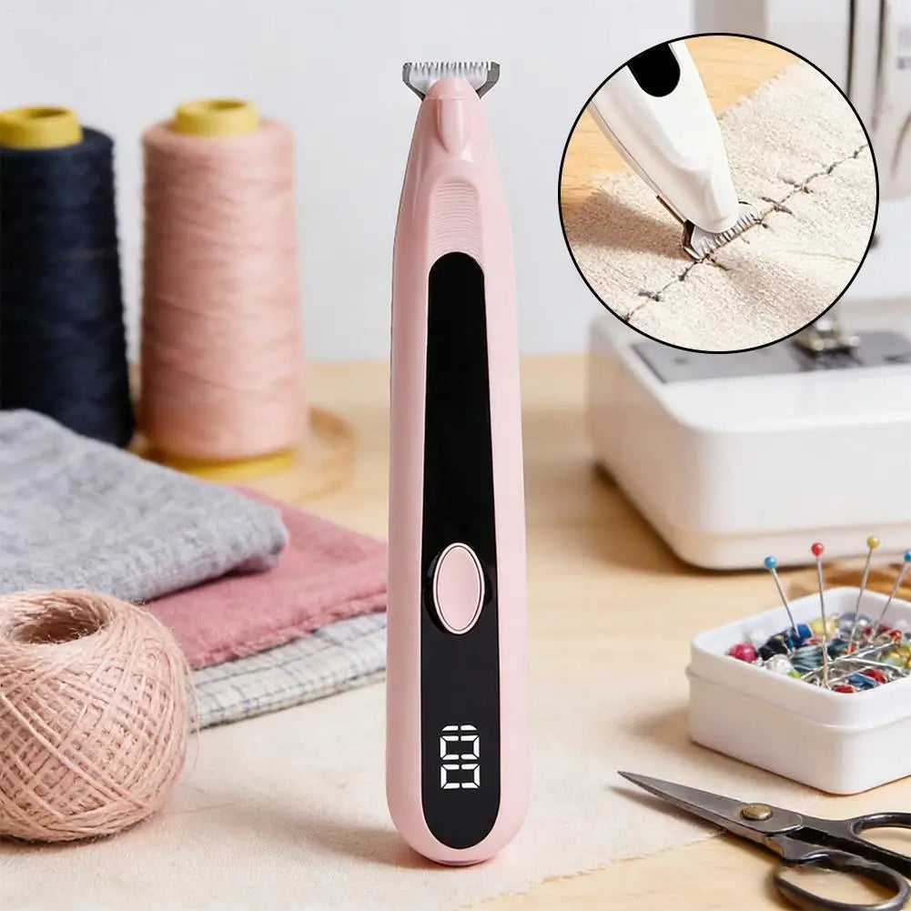 Professional Electric Seam Ripper Embroidery Stitch Eraser & Thread Remover Tool for Tailors Quilters & Sewing Enthusiasts Vue