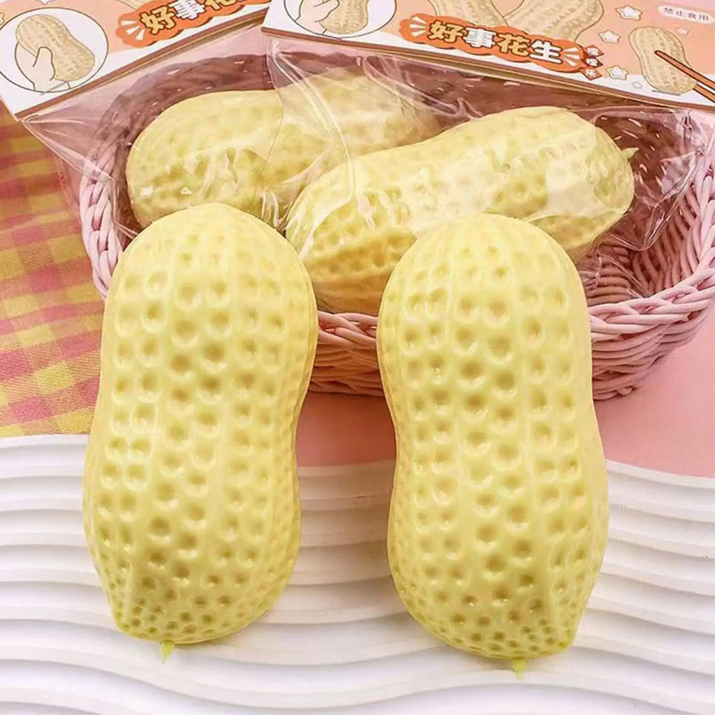 P eanut Soft Slow Rising Squeeze Toys Sensory Fidget Game For Adults Kids Teens Office Home Travel Calming Stress Relief Party Vue