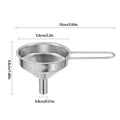 Stainless Steel Funnel Kitchen Oil Liquid Metal Funnel for Liquor Flask Long Handle Hangable Metal Kitchen Funnel Kitchen Tools Vue A