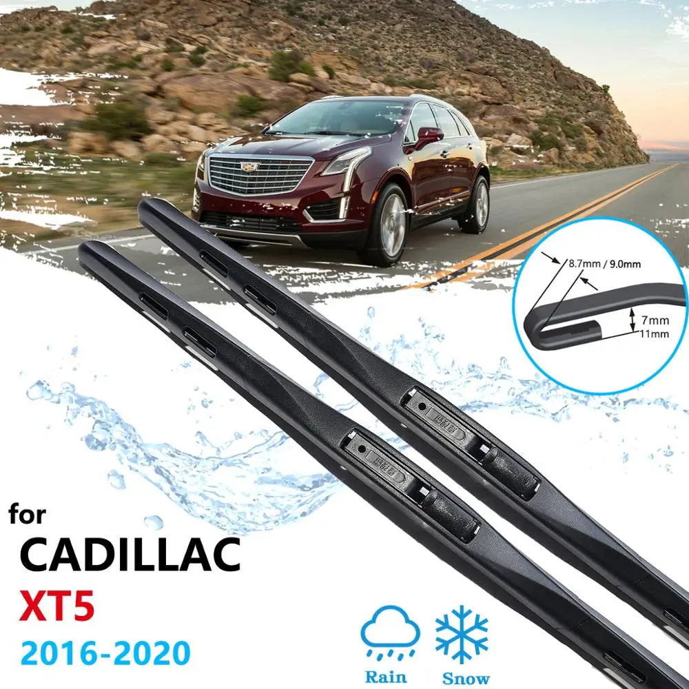 for Cadillac XT5 2016 2017 2018 2019 2020 Car Wiper Blades Front Window Windscreen Windshield Car Accessories Stickers Cleaning Vue