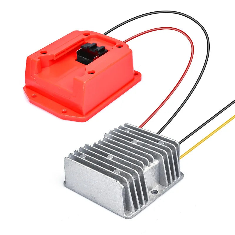 DIY Step-Down Adapter Automatic Step-Up/Step-Down Converter Compatible with For Milwaukee 18V Lithium Batteries for DIY Projects Vue No Fuse