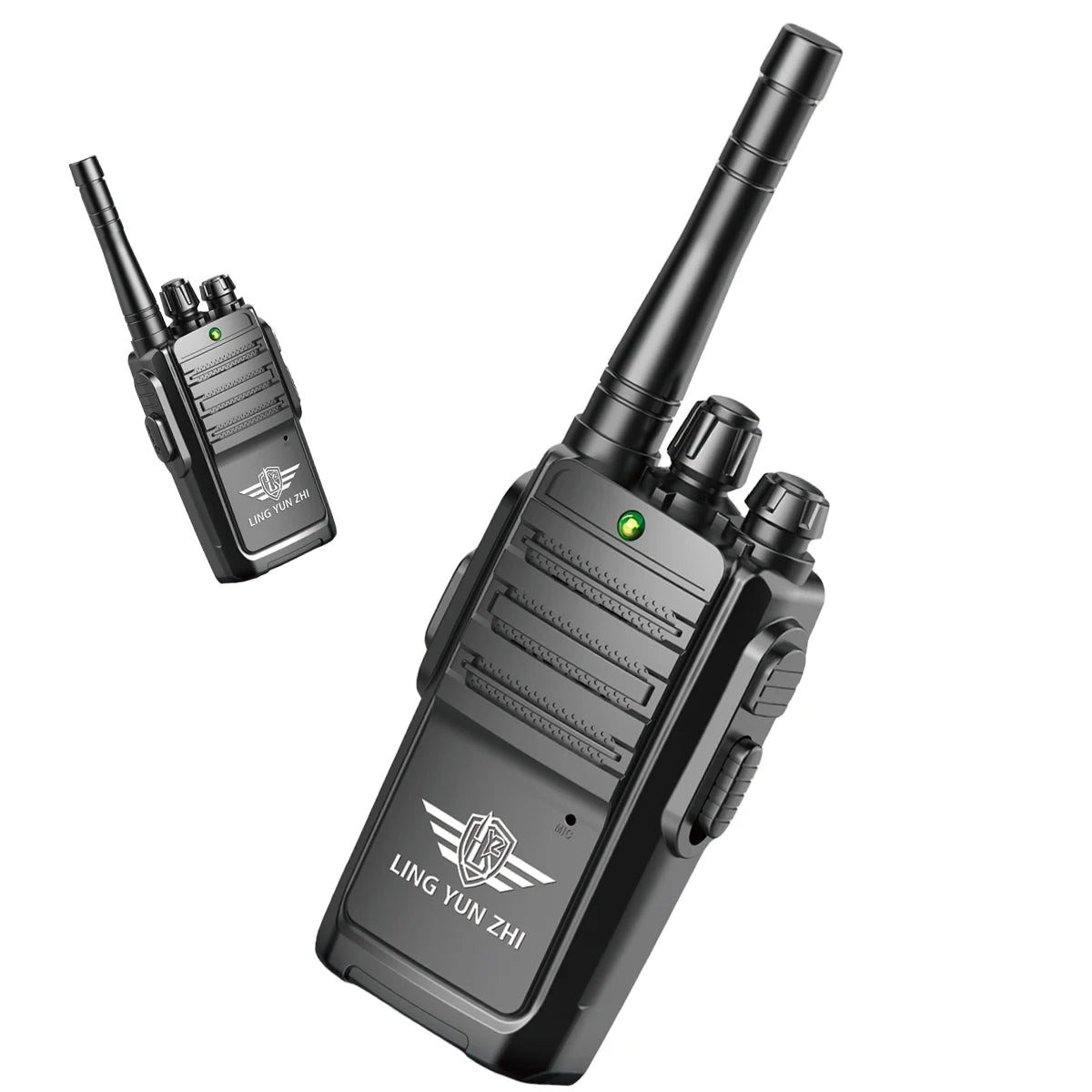 2Pcs Walkie Talkie Toys, Mini Interphone Digital Sound Indoor and Outdoor Communication Game Not Include Battery Gifts for boys Vue
