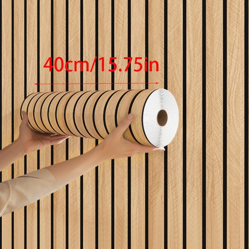 Waterproof Wall Stickers Moisture-proof 3/5/10m Length Self-adhesive Wallpaper 40cm Width Thick Foam Vue