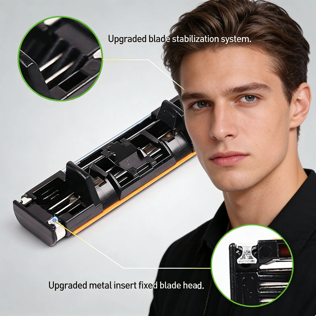 Gillette Vector 3 Men's Razor with Lubrastrip 3-layers floating Blades Smooth Shaving Manual Shaver for Man Face Beard Cutting Vue