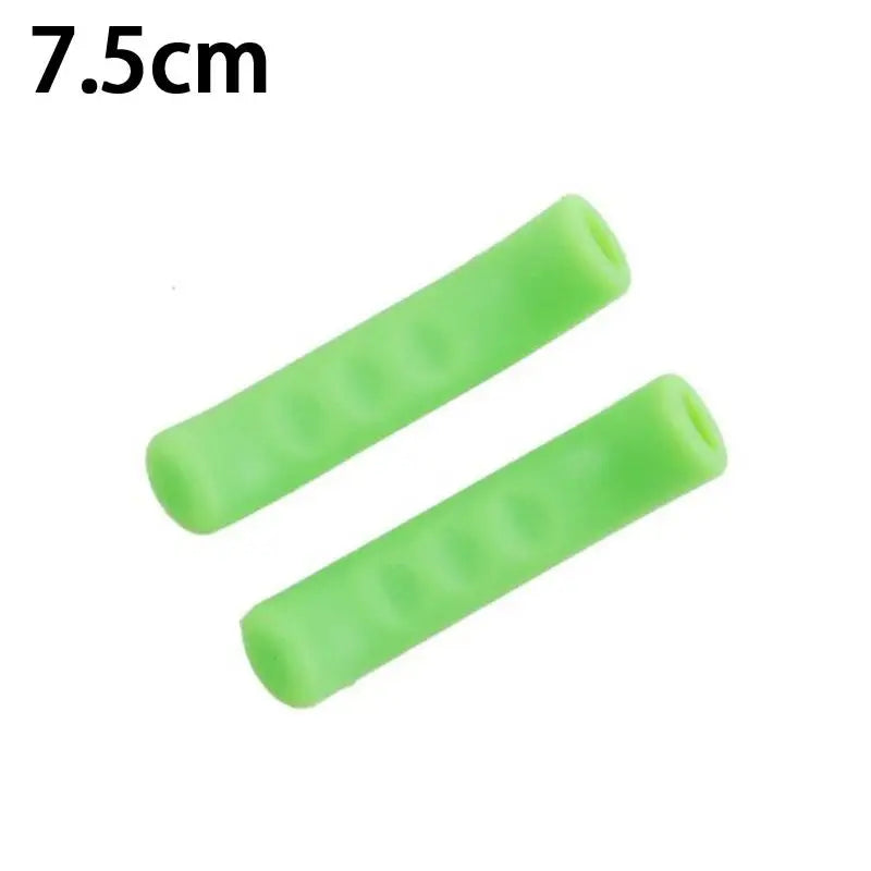 Silicone Bike Brake Lever Cover Non Slip Handle Protector Durable Bicycle Accessory for and Road Riding Safety Vue one size Green