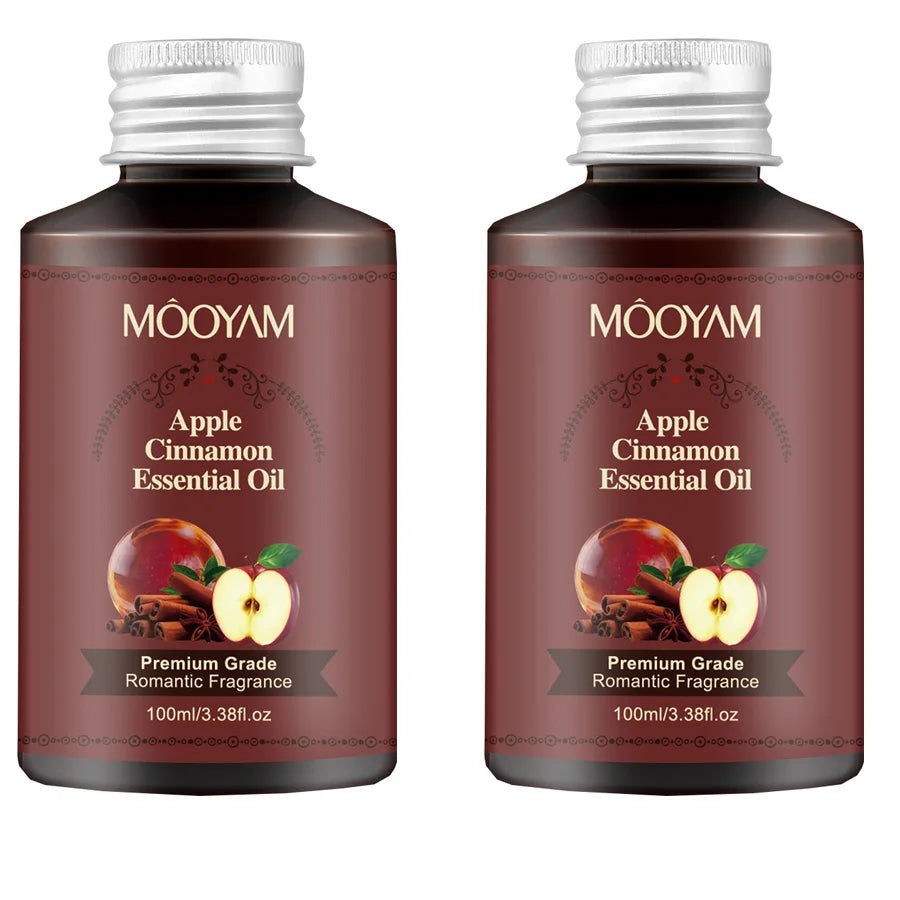 100ml Apple Cinnamon Massage Essential Oil Premium Grade Romatic Fragrance Moisturizing And Hydrating, For Use In Aromatherapy Vue 100mlx2 pieces Other