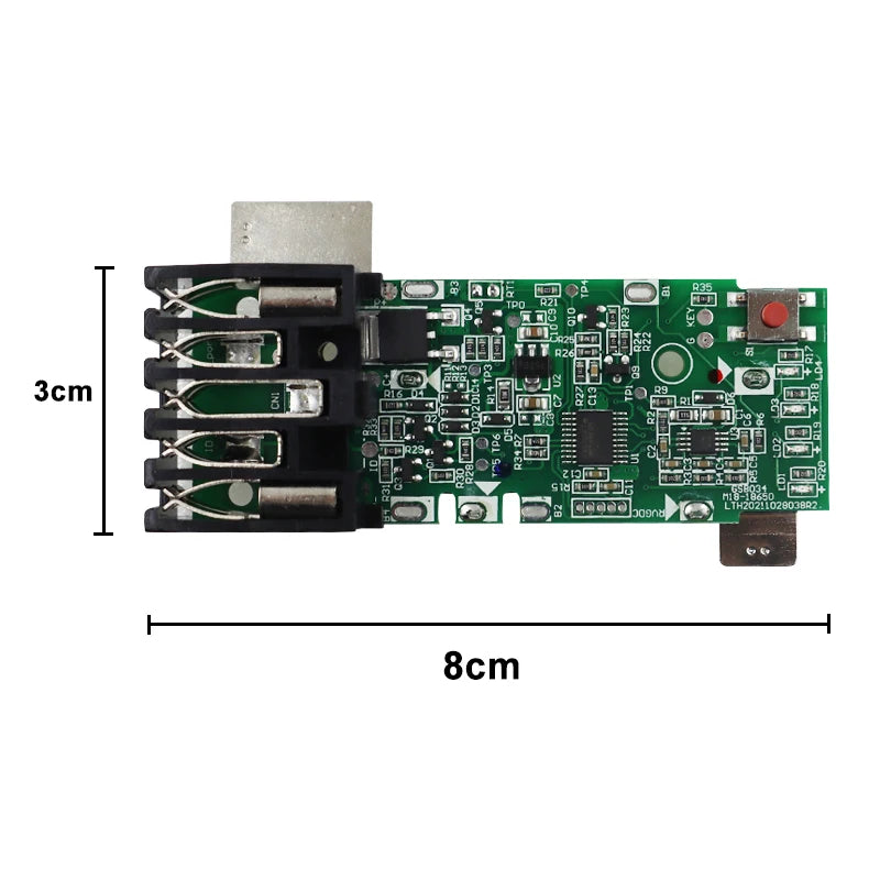 M18 Lithium Ion Battery Plastic Case PCB Charge Protection Circuit Board for Milwaukee 18V 3Ah 6Ah 9Ah Case Stickers Labels Vue