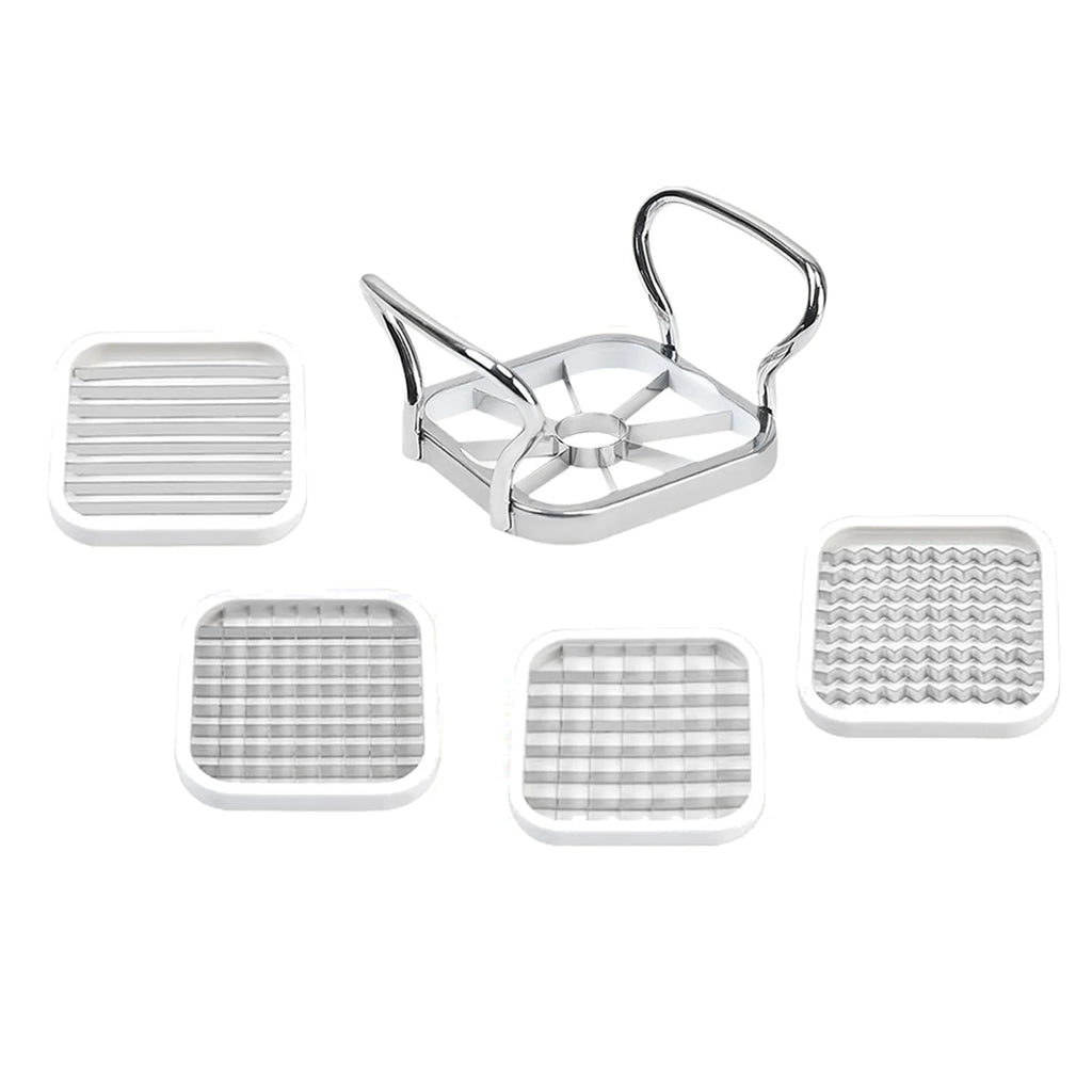 5-in-1 Stainless Steel French Fry Cutter & Vegetable Slicer Vegetable Fry Cutter Vue