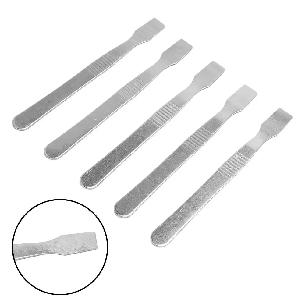 5Pcs Metal Spudger Crowbar Phone Repair Tools 120x11mm Stainless Steel Solding Paste Electronic Disassemble Crowbars Vue