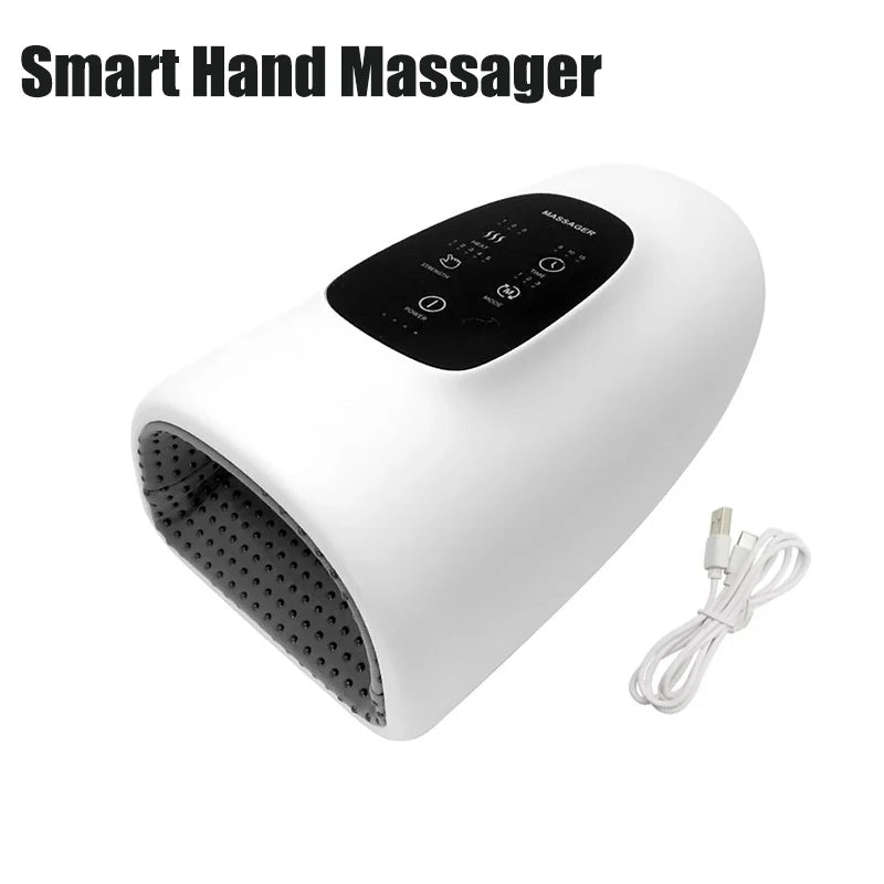 Electric Hand Massage Airbag Wrapping Pressing Hand Massager Deep Squeezing Kneading 3 Modes Hot Compress Palm Massage Divece Vue