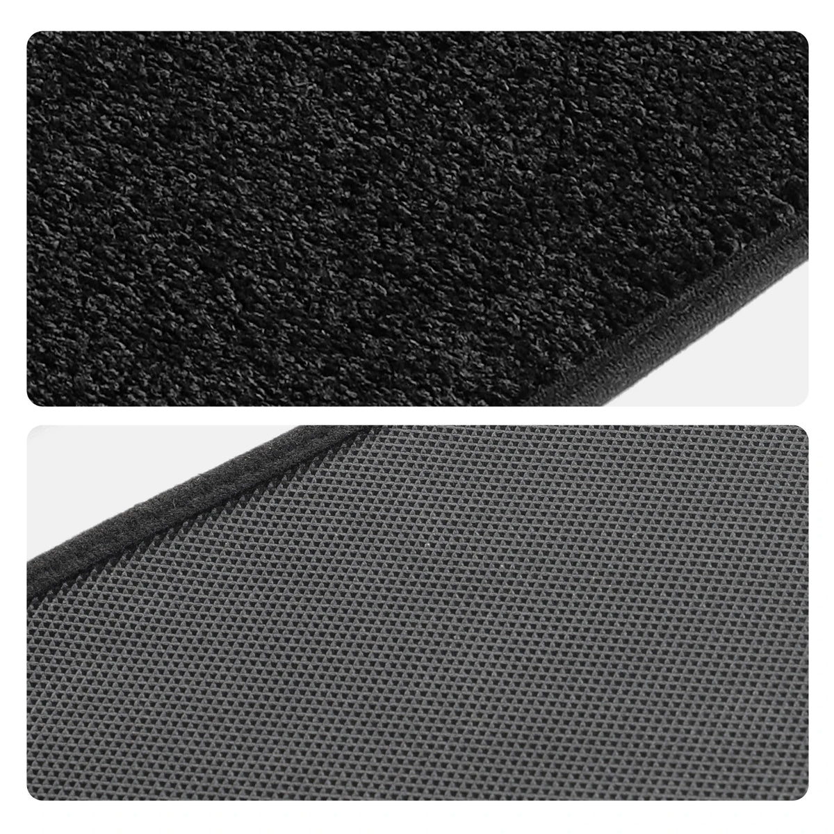 Smabee Door Sill Protector Mats for Suzuki Spacia / Spacia Custom MK54S MK94S 2023-2025 Anti-Slip Carpet Scuff Plate Black Vue