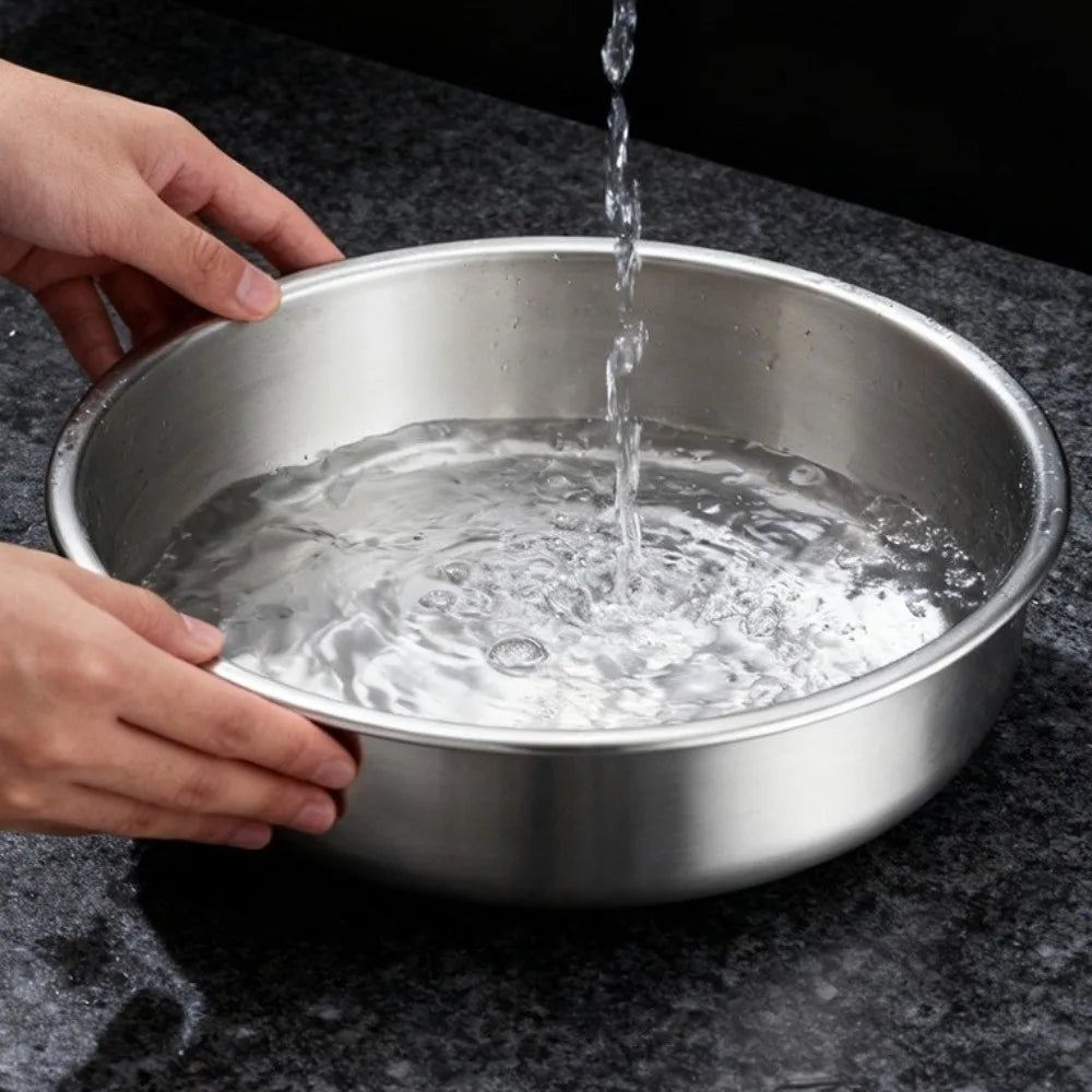 Large Capacity Steamed Egg Bowl Fall-resistant Rust-proof Soup Bowl with Lids Nonstick Food Container Home Kitchen Vue