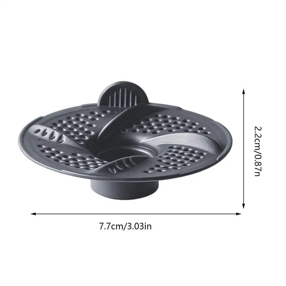 3 Pieces Shower Drain Hair Catcher Floor Hair Filter Strainer for Home Living Bathroom Tub Laundry Garage Apartment Vue Black