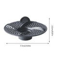 3 Pieces Shower Drain Hair Catcher Floor Hair Filter Strainer for Home Living Bathroom Tub Laundry Garage Apartment Vue Black