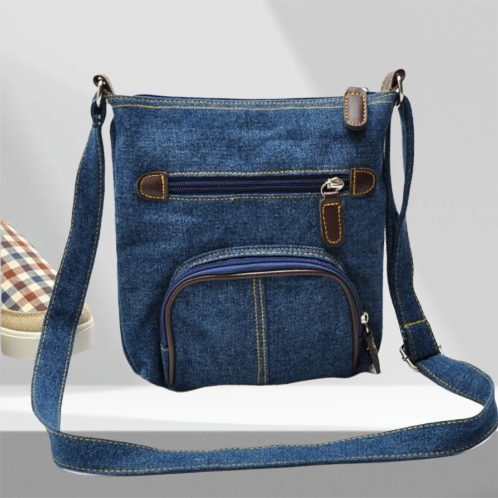 Messenger Cross Denim Shoulder Bag Casual Purse Women Handbag