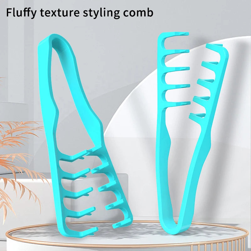 Volumizing Wide-Tooth Hair Styling Comb Curling Tools Fluffy Texture For Men Ideal For All Hair Types Hairstyling Tools Vue